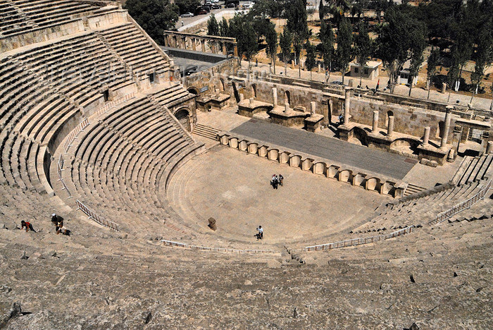 jordan200: Amman - Jordan: - Roman Theatre - the impressive relic of ancient Philadelphia - photo by M.Torres - (c) Travel-Images.com - Stock Photography agency - Image Bank