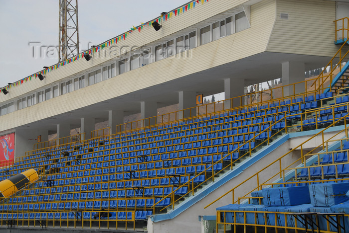 kazakhstan161: Kazakhstan,Medeu ice stadium, Almaty: spectator area - bleachers - photo by M.Torres - (c) Travel-Images.com - Stock Photography agency - Image Bank