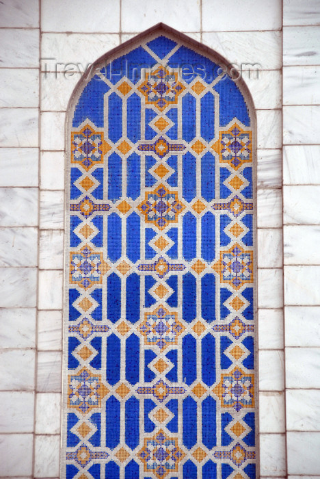 kazakhstan333: Kazakhstan, Almaty:  Central Mosque - niche decorared with tiles, facing Pushkin street - photo by M.Torres - (c) Travel-Images.com - Stock Photography agency - Image Bank