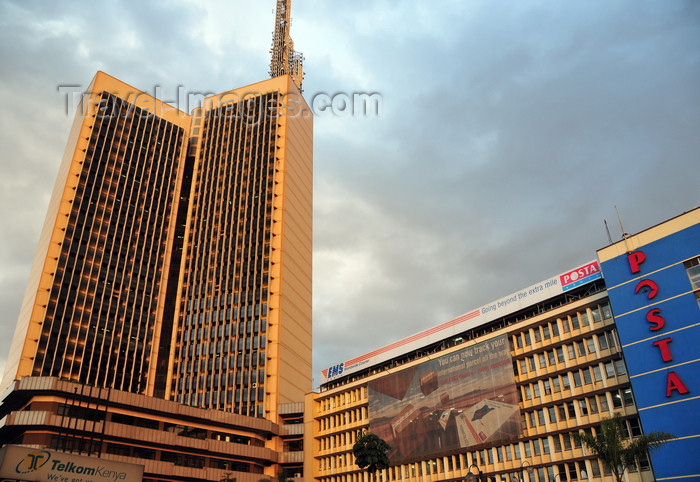 kenya116: Nairobi, Kenya: Teleposta Towers - Telcom House, 120m tall, headquarters of Telkom and Posta House - Nairobi General Post Office - Kenyatta Ave - photo by M.Torres - (c) Travel-Images.com - Stock Photography agency - Image Bank