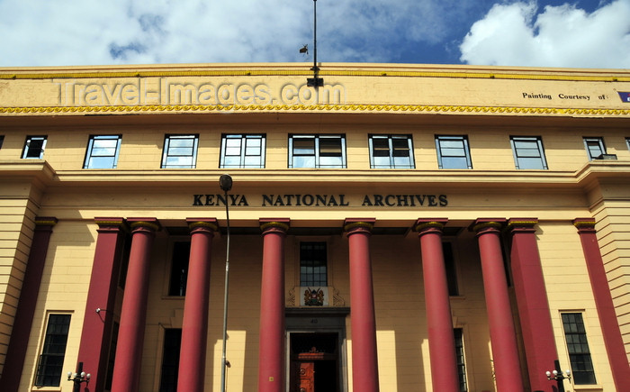 kenya132: Nairobi, Kenya: Kenya National Archive - originally the Bank of India building, later National and Grindlay's Bank - Moi Ave - photo by M.Torres - (c) Travel-Images.com - Stock Photography agency - Image Bank