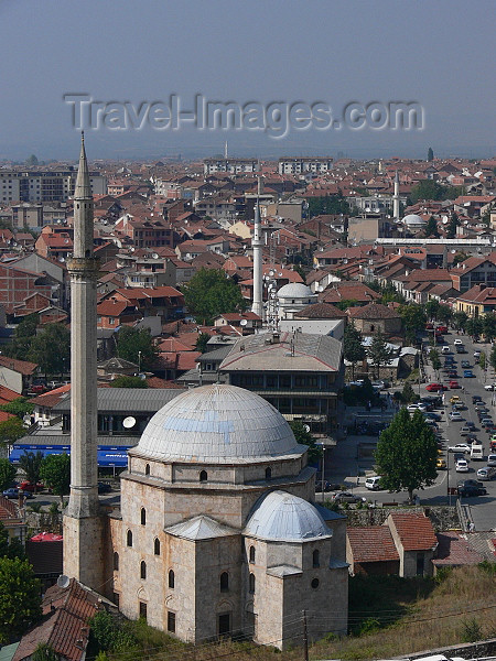 kosovo76: Kosovo - Prizren / Prizreni: Sinan Pasha mosque and the main avenue - photo by J.Kaman - (c) Travel-Images.com - Stock Photography agency - Image Bank
