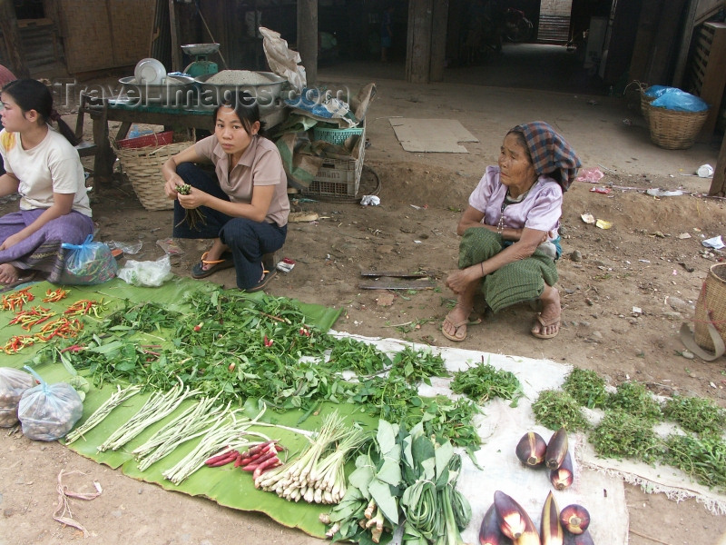 laos22: Laos - Vang Veing: farmers' market - photo by P.Artus - (c) Travel-Images.com - Stock Photography agency - Image Bank