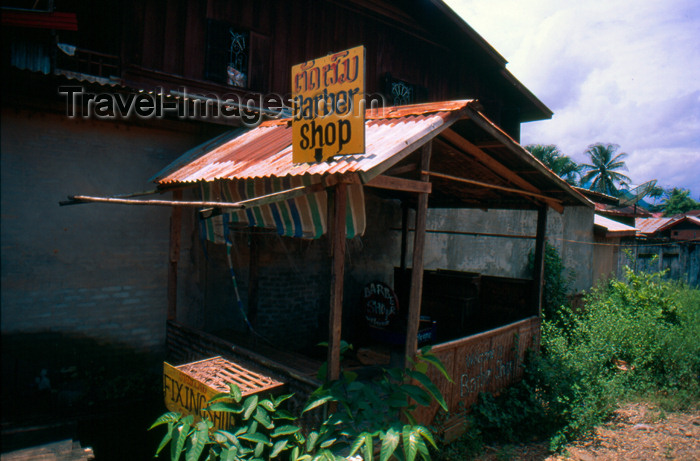 laos64: Laos - Vang Vieng - barber shop - photo by K.Strobel - (c) Travel-Images.com - Stock Photography agency - Image Bank