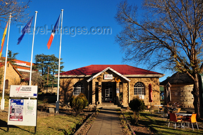 lesotho38: Maseru, Lesotho: Alliance Française building, which houses also a café and the consulates of France and Germany - Kingsway - photo by M.Torres - (c) Travel-Images.com - Stock Photography agency - Image Bank