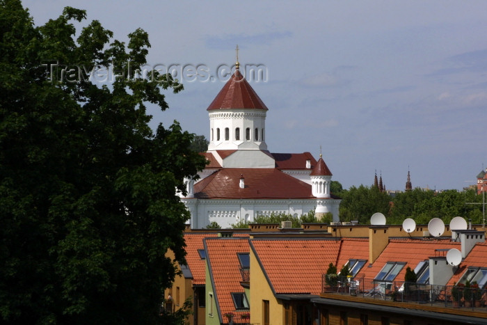 lithuania80: Lithuania - Vilnius: roof and the Holy Mother of God Church Orthodox church - photo by A.Dnieprowsky - (c) Travel-Images.com - Stock Photography agency - Image Bank