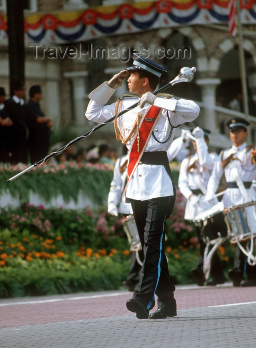 mal472: National day military parade - soldiers, Kuala Lumpur, Malaysia - photo by B.Lendrum - (c) Travel-Images.com - Stock Photography agency - Image Bank