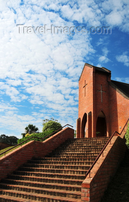 malawi59: Blantyre, Malawi: red brick church, Kaohsiung rd - photo by M.Torres - (c) Travel-Images.com - Stock Photography agency - Image Bank