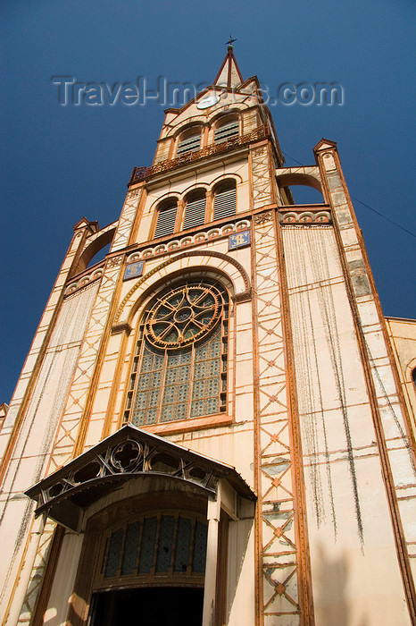 martinique26: Fort-de-France, Martinique: Cathedral of Saint-Louis - architect Henri Picq - spire - photo by D.Smith - (c) Travel-Images.com - Stock Photography agency - Image Bank