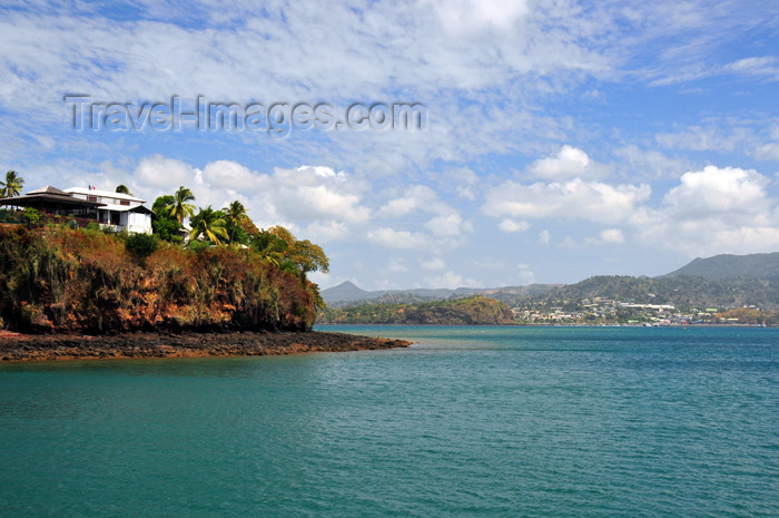 mayotte73: Dzaoudzi, Petite-Terre, Mayotte: the 'Rocher' with Mamoudzou in the background - photo by M.Torres - (c) Travel-Images.com - Stock Photography agency - Image Bank