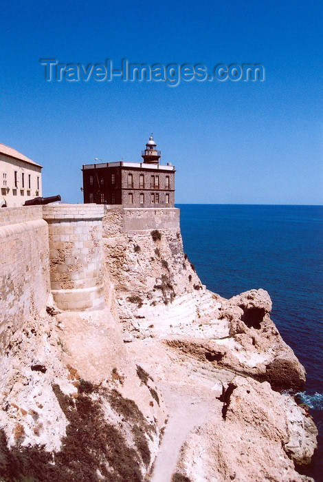 melilla36: Spain - España - Melilla: walls and lighthouse - Melilla la Vieja / muralas y faro - visto hacia el NE - photo by M.Torres - (c) Travel-Images.com - Stock Photography agency - Image Bank