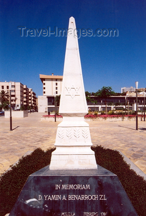 melilla71: Melilla: Jewish memorial in honour of Yamin Benarroch | monumento judío - photo by M.Torres - (c) Travel-Images.com - Stock Photography agency - Image Bank