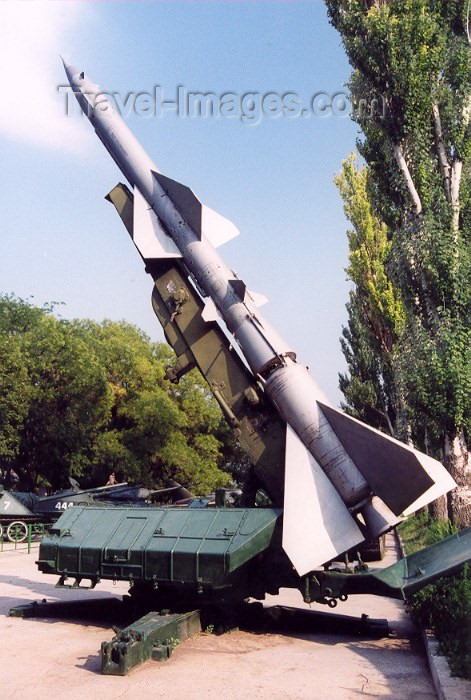 moldova35: Chisinau / Kishinev, Moldova: S300 anti-aircraft missile - open air military exhibition - photo by M.Torres - (c) Travel-Images.com - Stock Photography agency - Image Bank