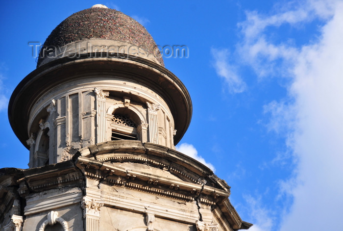 nicaragua62: Managua, Nicaragua: Old Cathedral - bell tower damaged by the 1972 earthquake and by bullets during the 1979 revolution - Antigua Catedral de Santiago de Managua - photo by M.Torres - (c) Travel-Images.com - Stock Photography agency - Image Bank