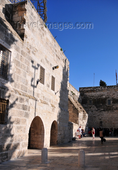 palest69: Bethlehem, West Bank, Palestine: Church of the Nativity - fortress-like walls spared by the Persians during their invasion in 614 AD - photo by M.Torres - (c) Travel-Images.com - Stock Photography agency - Image Bank