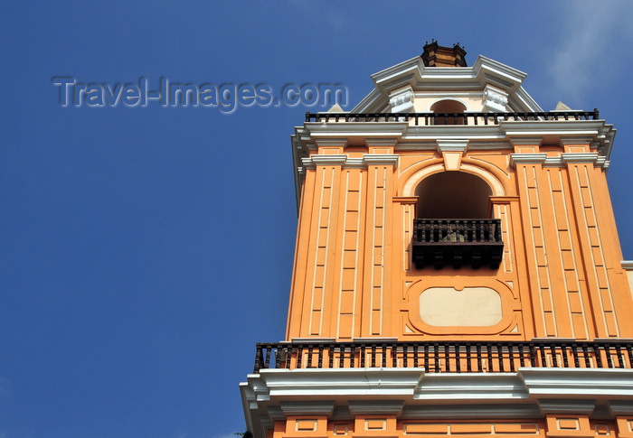 peru1: Lima, Peru: bell tower of the Merced church - Basílica Menor de Nuestra Señora de la Merced - photo by M.Torres - (c) Travel-Images.com - Stock Photography agency - Image Bank