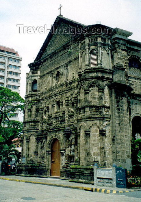 phil3: Philippines - Manila: Spanish town - church façade - photo by M.Torres - (c) Travel-Images.com - Stock Photography agency - Image Bank