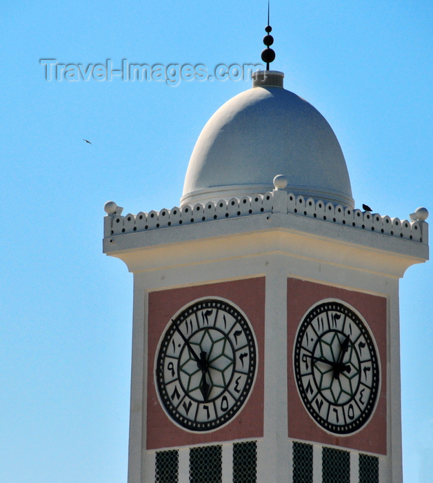 qatar31: Doha, Qatar: the Clock Tower with Arabic numerals on its face - built by Darwish Engineering on a small promontory in 1956, together with the old Diwan al Amiri and Grand Mosque - photo by M.Torres - (c) Travel-Images.com - Stock Photography agency - Image Bank