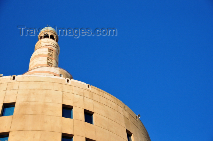 qatar80: Doha, Qatar: Qatar Islamic Cultural Center, FANAR - cylinder and spiral minaret - photo by M.Torres - (c) Travel-Images.com - Stock Photography agency - Image Bank