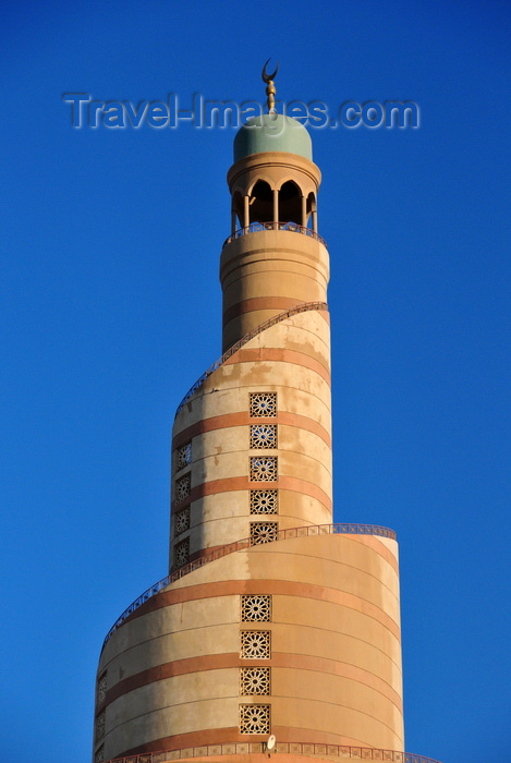 qatar87: Doha, Qatar: Qatar Islamic Cultural Center, FANAR - top of the spiral minaret / manara - photo by M.Torres - (c) Travel-Images.com - Stock Photography agency - Image Bank