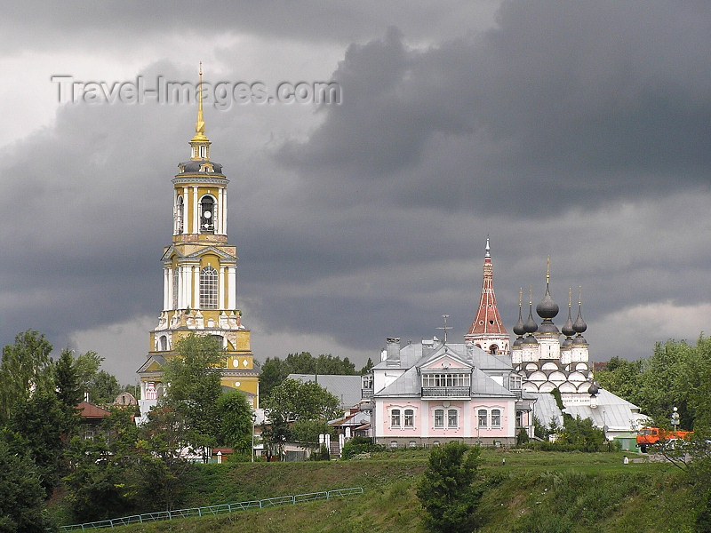 russia501: Russia -  Suzdal: belfry and church - photo by J.Kaman - (c) Travel-Images.com - Stock Photography agency - Image Bank
