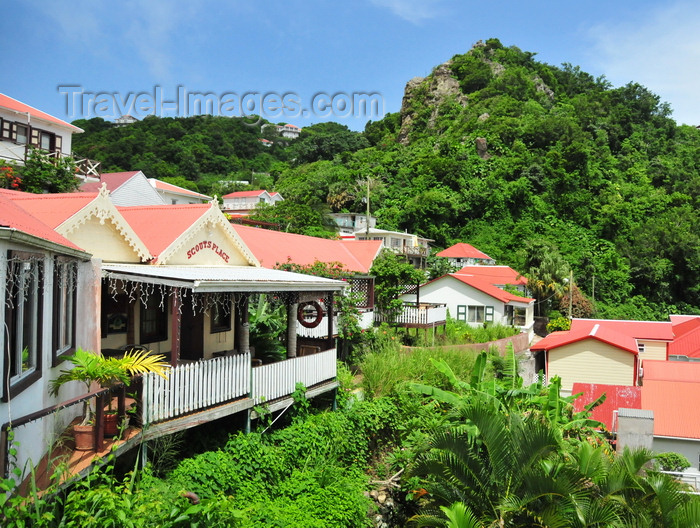 saba33: Windwardside, Saba: Scout's Place - a hotel, Bar, restaurant, dive center, and boutique all wrapped into one - photo by M.Torres - (c) Travel-Images.com - Stock Photography agency - Image Bank