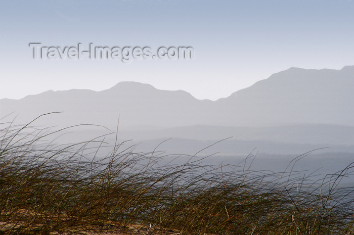 safrica170: South Africa - Robberg Preserve sand grass and mountains, Knysna - photo by B.Cain - (c) Travel-Images.com - Stock Photography agency - Image Bank