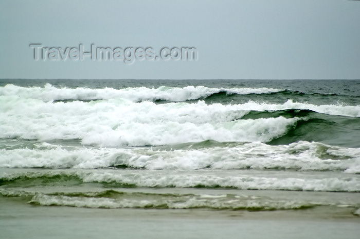 scot193: View of Atlantic Ocean whitecaps as they roll in from Ireland, Greenland or Iceland.  Machir Bay, Islay, Scotland. - (c) Travel-Images.com - Stock Photography agency - Image Bank