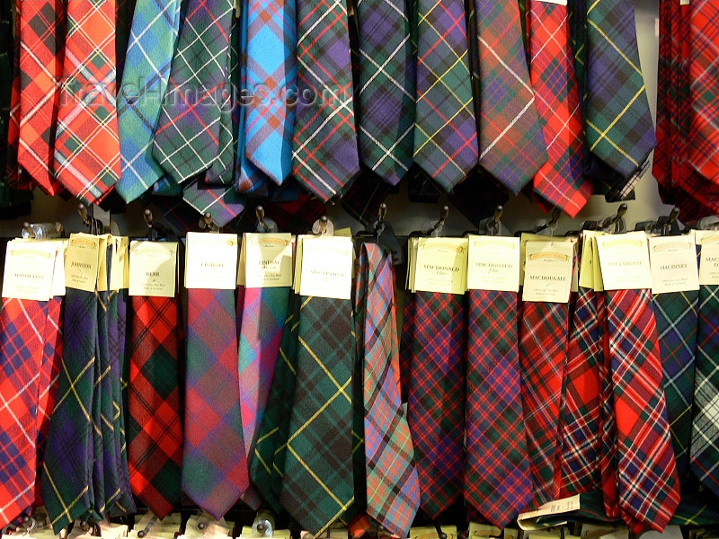 scot212: Scotland - Edinburgh: ties with tartan patterns - photo by J.Kaman - (c) Travel-Images.com - Stock Photography agency - Image Bank