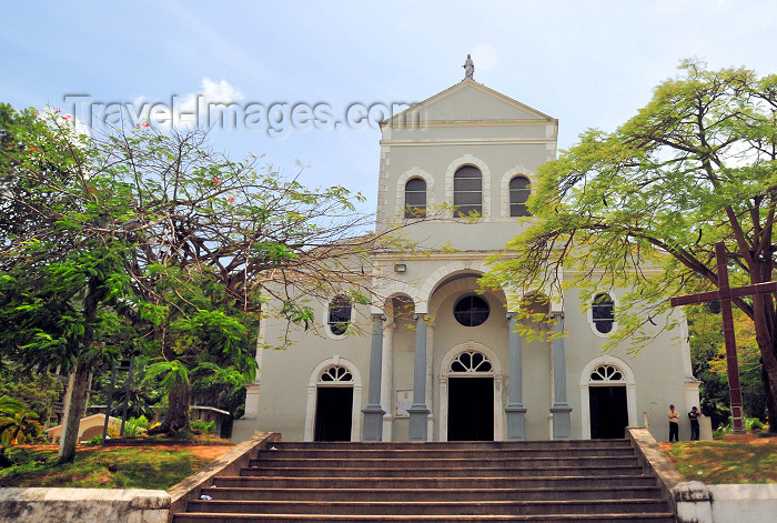 seychelles18: Mahe island, Seychelles: Victoria - the Cathedral - façade - Roman Catholic Cathedral of the Immaculate Conception - photo by M.Torres - (c) Travel-Images.com - Stock Photography agency - Image Bank