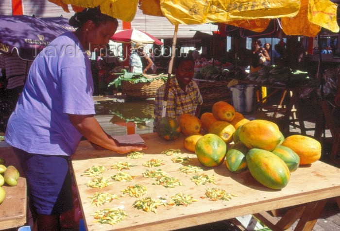 seychelles2: Seychelles - Mahe island: Victoria - coconuts at the market - photo by F.Rigaud - (c) Travel-Images.com - Stock Photography agency - Image Bank