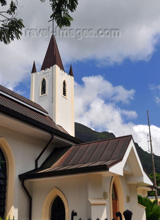 seychelles79: Mahe, Seychelles: Victoria - St Paul's Anglican cathedral - Revolution Avenue - photo by M.Torres - (c) Travel-Images.com - Stock Photography agency - Image Bank