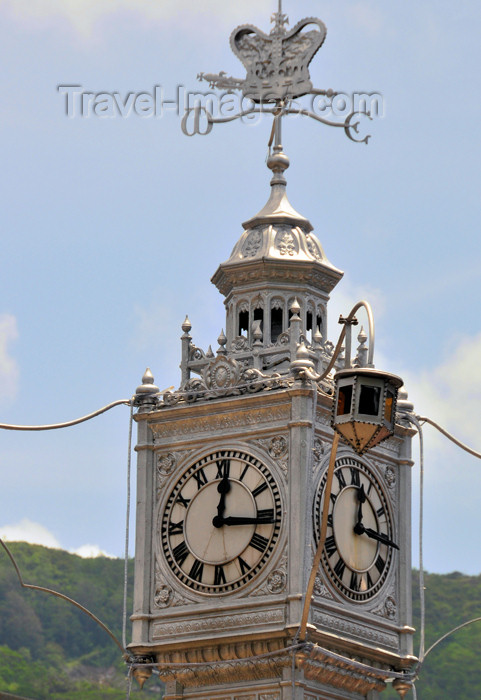 seychelles83: Mahe, Seychelles: Victoria - clock tower - photo by M.Torres - (c) Travel-Images.com - Stock Photography agency - Image Bank