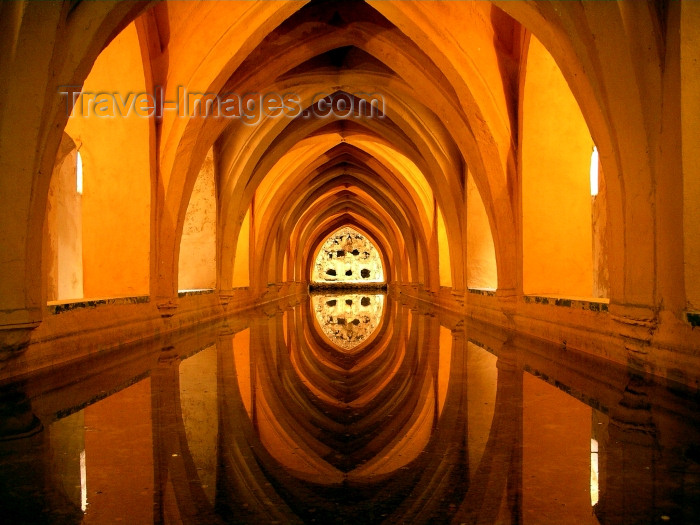 Spain / España - Granada: the Alhambra - undeground cistern / cisterna  (photo by R.Wallace)