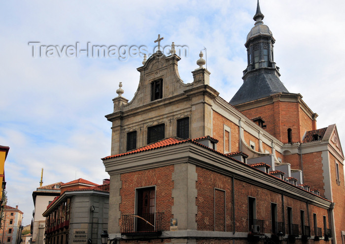 spai460: Madrid, Spain: barroque military church - Iglesia Arzobispal Castrense - Calle Mayor, Calle del Sacramento - photo by M.Torres - (c) Travel-Images.com - Stock Photography agency - Image Bank