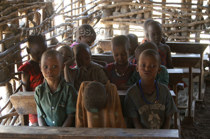 tanzania135: Tanzania - Children at school in a Masai village near Ngorongoro Crater - photo by A.Ferrari - (c) Travel-Images.com - Stock Photography agency - Image Bank