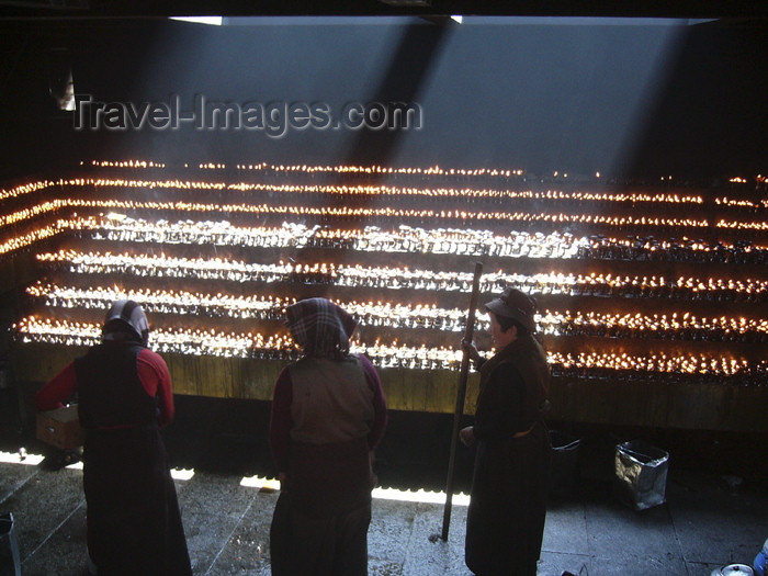 tibet43: Tibet - Lhasa: Jokhang Temple - light and darkness - photo by M.Samper - (c) Travel-Images.com - Stock Photography agency - Image Bank
