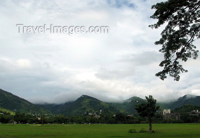 trinidad-tobago15: Trinidad - Port of Spain: clouds and soccer fields - photo by P.Baldwin - (c) Travel-Images.com - Stock Photography agency - Image Bank