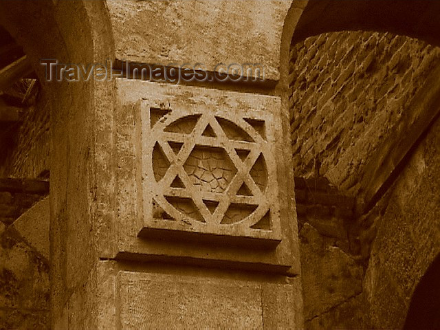 turkey50: Turkey - Edirne / Adrianople (Thrace / Trakya): star of David - detail at the synagogue - photo by A.Slobodianik - (c) Travel-Images.com - Stock Photography agency - Image Bank