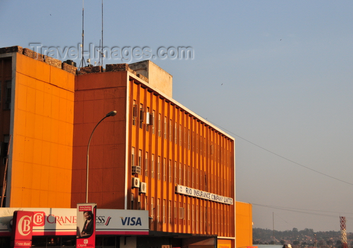 uganda82: Kampala, Uganda: orange facade of the Rio Insurance building - Kampala road, Central Business District - photo by M.Torres - (c) Travel-Images.com - Stock Photography agency - Image Bank