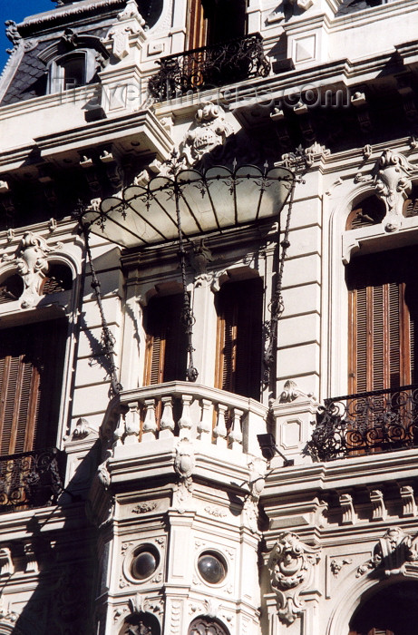 uruguay15: Uruguay - Montevideo: art deco balcony (photo by M.Torres) - (c) Travel-Images.com - Stock Photography agency - Image Bank