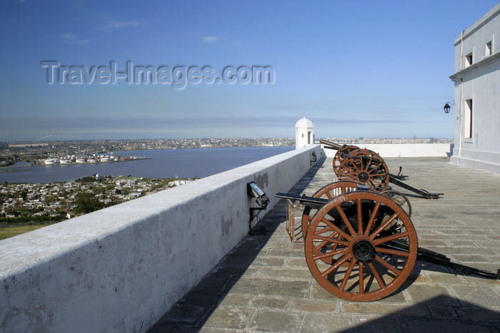 uruguay46: Montevideo, Uruguay: cannons at Fortaleza General Artigas aka Cerro fortress - designed by the military engineer José del Pozo - photo by A.Chang - (c) Travel-Images.com - Stock Photography agency - Image Bank
