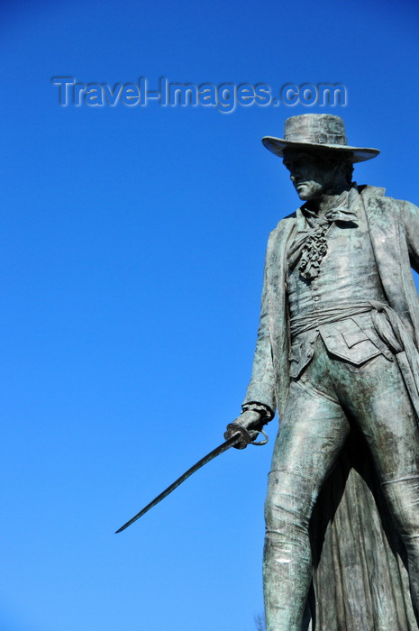 usa1165: Boston, Massachusetts, USA: Charlestown - Bunker Hill Monument - statue of Col. William Prescott, commander of the rebel forces in the battle - photo by M.Torres - (c) Travel-Images.com - Stock Photography agency - Image Bank