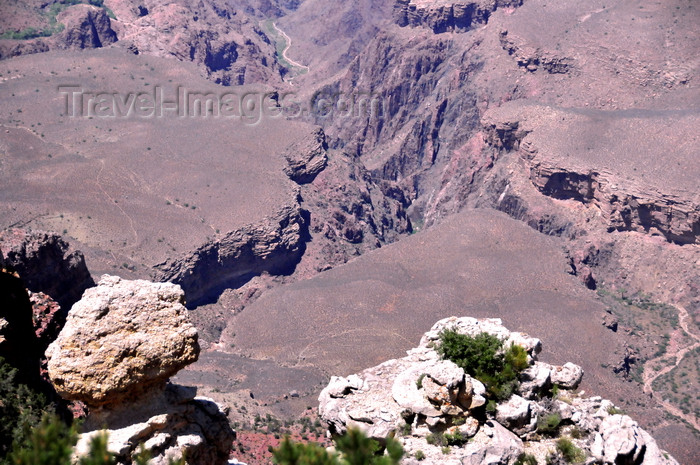 usa1867: Grand Canyon National Park, Arizona, USA: South Rim - looking down to the abyss - photo by M.Torres - (c) Travel-Images.com - Stock Photography agency - Image Bank