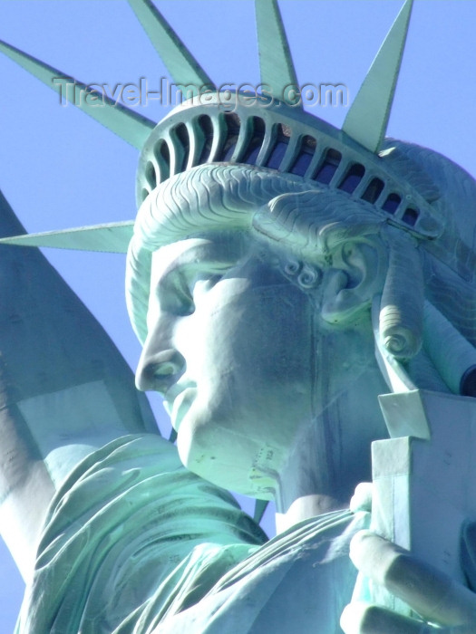 usa592: USA - New York: Statue of Liberty - profile - by French Freemason sculptor Frederic Auguste Bartholdi - photo by M.Bergsma - (c) Travel-Images.com - Stock Photography agency - Image Bank