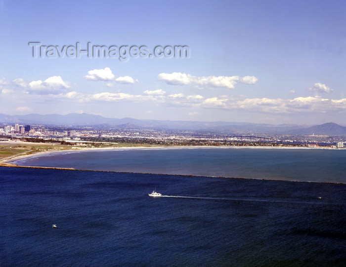 usa954: San Diego (California): view of the city from Point Loma, Coronado bridge, hotel del Coronado, downtown - photo by J.Fekete - (c) Travel-Images.com - Stock Photography agency - Image Bank