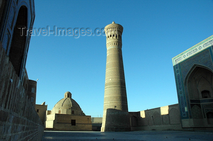 uzbekistan6: Bukhara, Uzbekistan: Poy Kalyan - the Kalyan minaret and the library - Unesco world heritage site - photo by J.Marian - (c) Travel-Images.com - Stock Photography agency - Image Bank