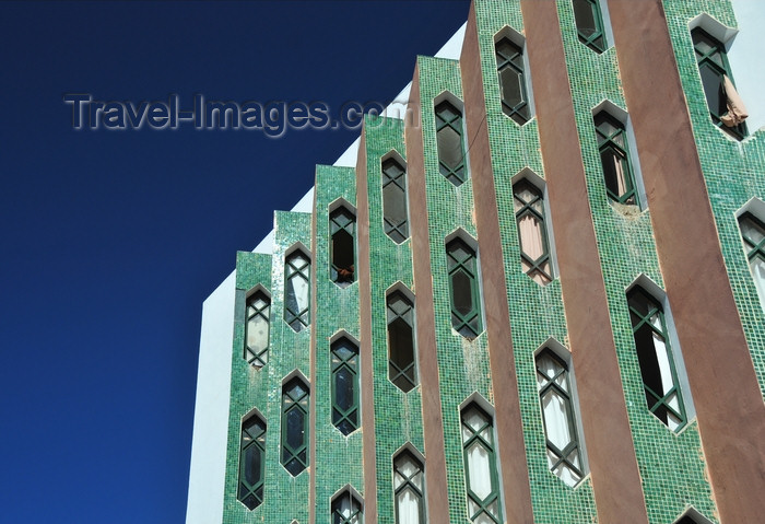 western-sahara55: Laâyoune / El Aaiun, Saguia el-Hamra, Western Sahara: modern façade of an office building - Boulevard de Mekka - photo by M.Torres - (c) Travel-Images.com - Stock Photography agency - Image Bank