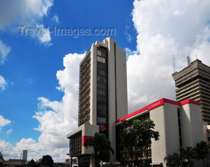zambia23: Lusaka, Zambia: Zanaco house - Zambia National Commercial Bank - Cairo Road at Chainda Place - Central Business District - photo by M.Torres - (c) Travel-Images.com - Stock Photography agency - Image Bank