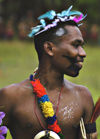 PNG - Papua New Guinea - Young Male performer, Kitava Island (photo by B.Cain)